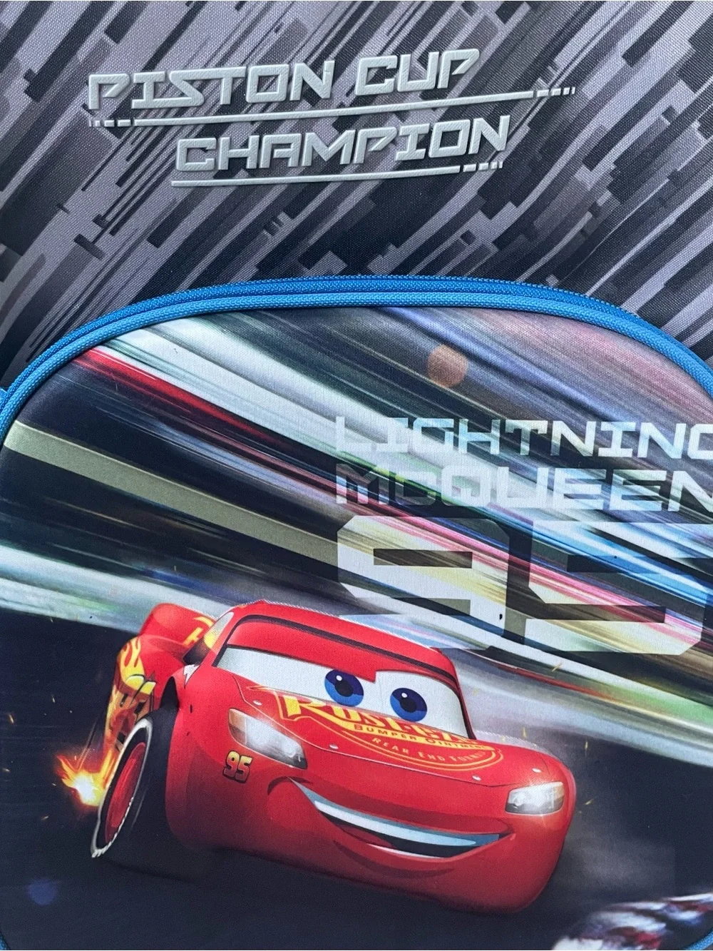 NEW Disney Pixar Cars Lightning McQueen Rolling Backpack Trolley Piston Cup Bag
